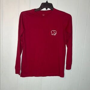 Ivory Ella Fitted Red Long Sleeve T-Shirt